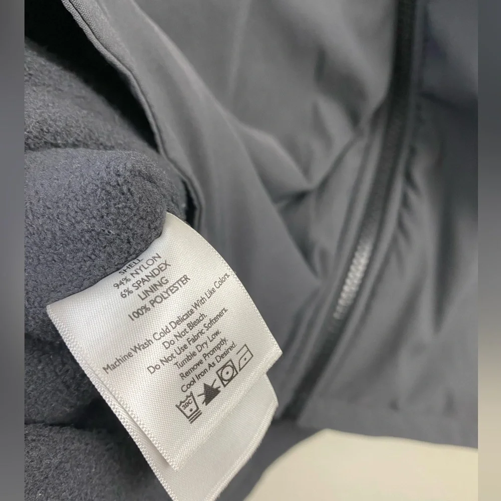 Eddie Bauer Travex Gray Nylon Spandex Outdoor hiking Fleece Lined Jacket Mens XL